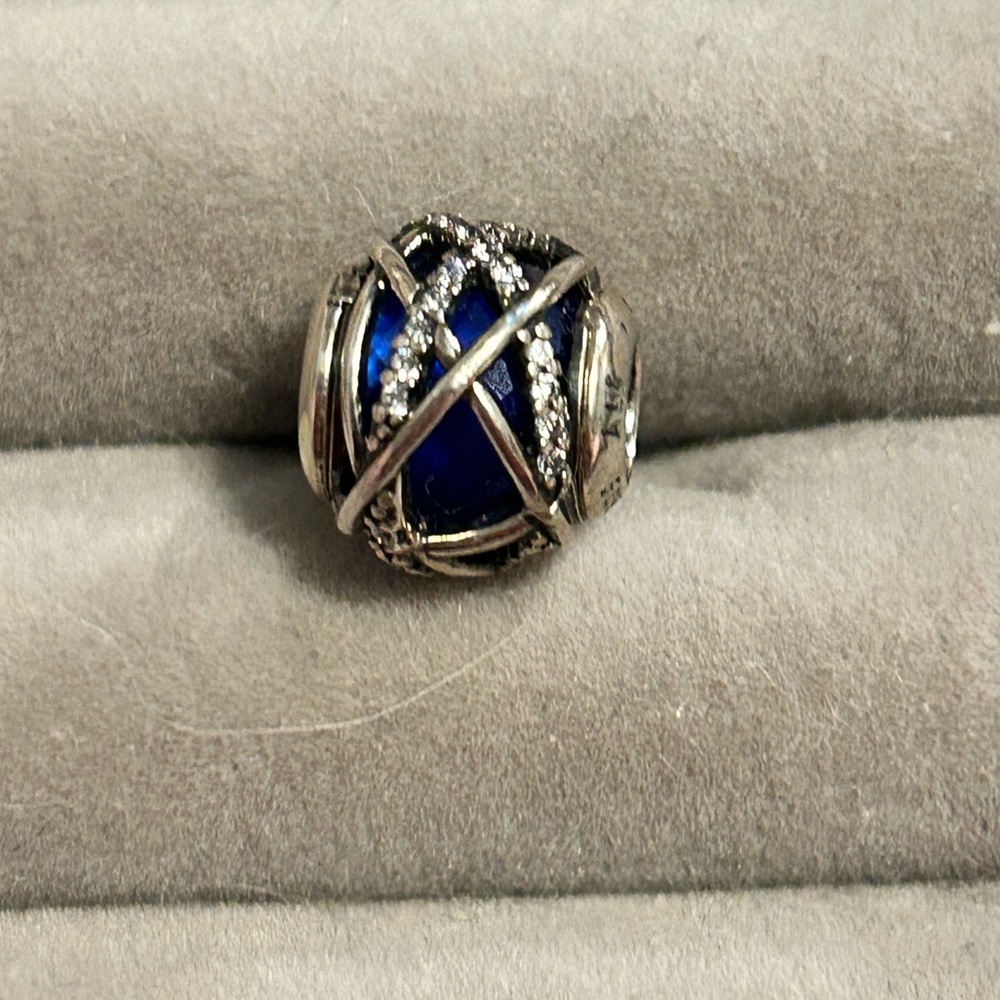 Authentic Pandora Blue Galaxy Charm
